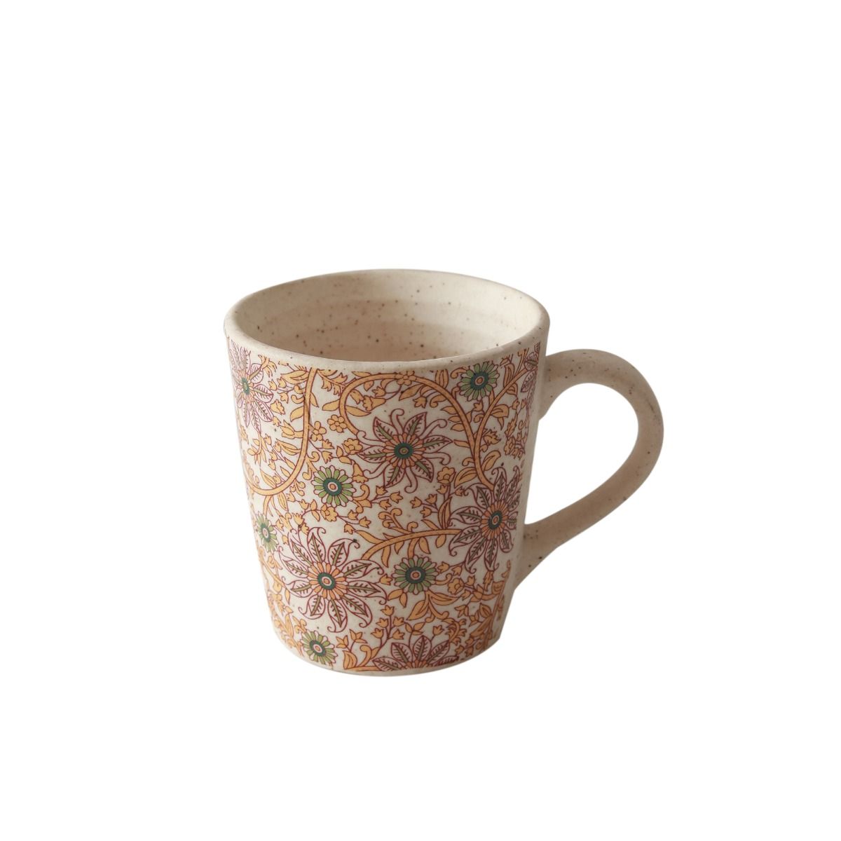 "Mugal Flower Bageecha" ceramic tea/coffee mug (Set of 2)