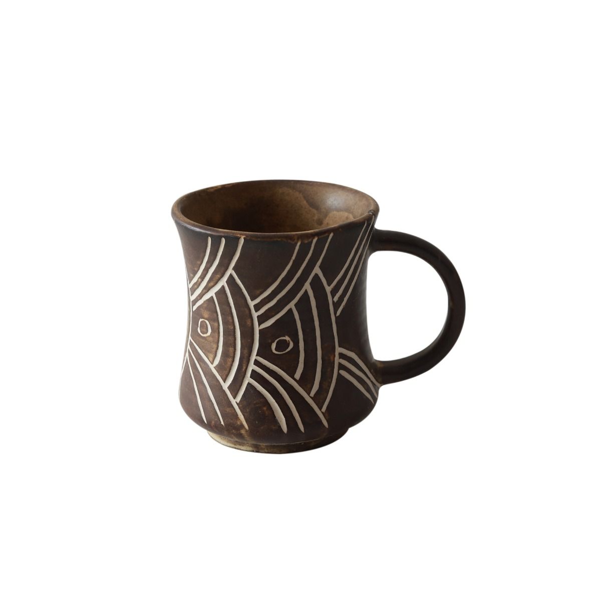 "Shades of Black" handcrafted ceramic tea/coffee mug (2 Mug)