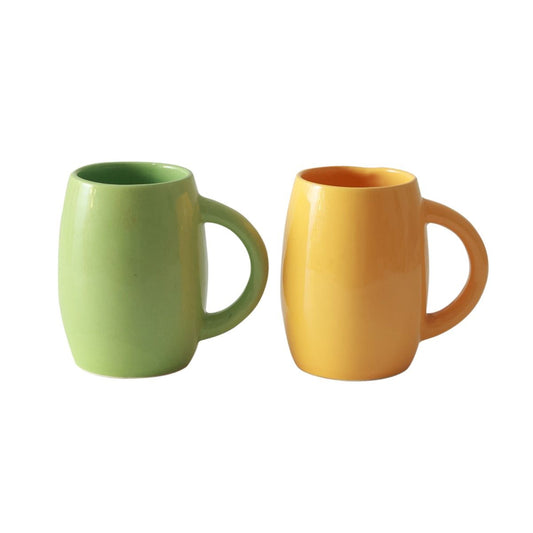 ceramic multicolour tea/coffee Mug(Set of 2)