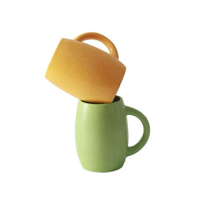 ceramic multicolour tea/coffee Mug(Set of 2)