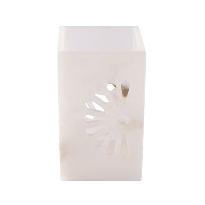 Handcarved white pen stand in Soap Stone