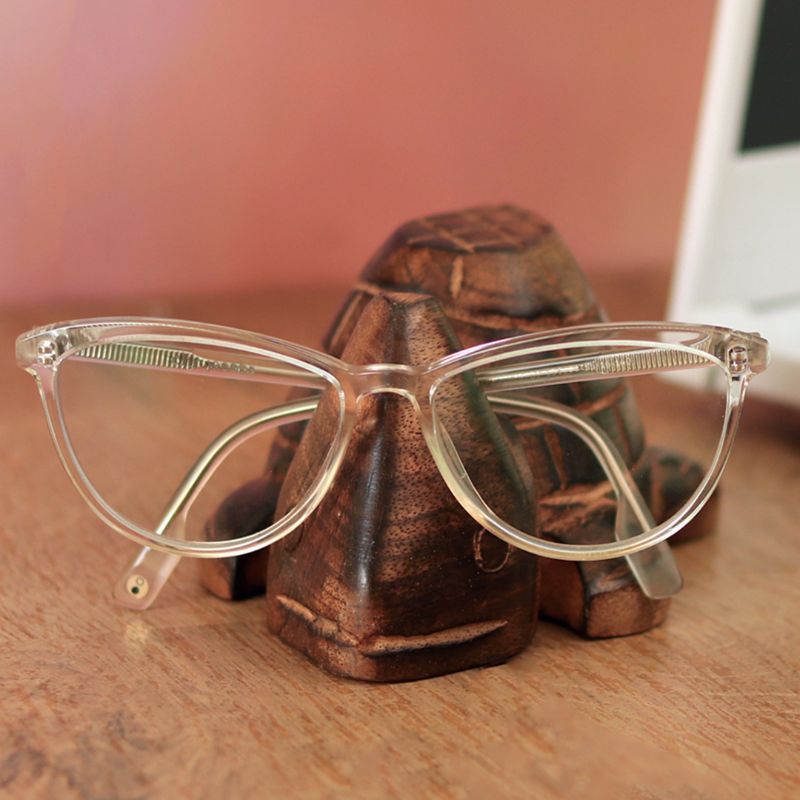 Mango Wood "Turtle Shaped" Eyeglass Holder Spec Stand