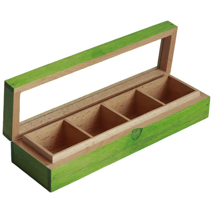 Green Wooden Utility/Masala Box in Steambeach Wood