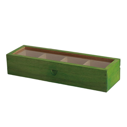 Green Wooden Utility/Masala Box in Steambeach Wood