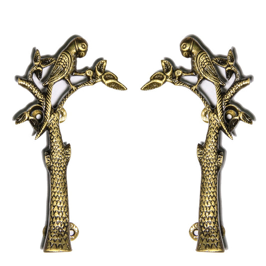 Parrot Brass Door Handle(Set of 2)