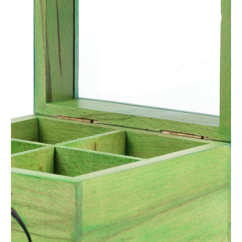 Wooden Blue & green Utility/Tea box