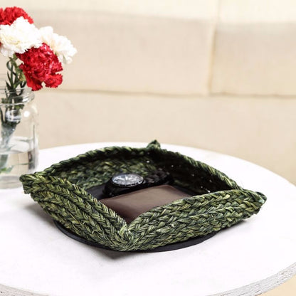 Sabai olive charger basket