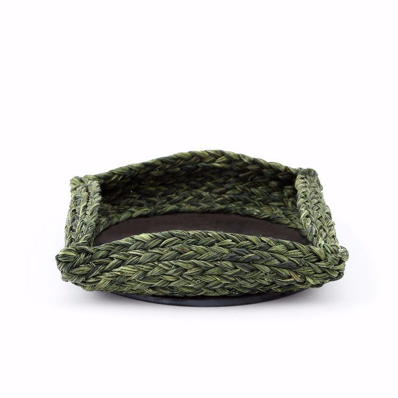 Sabai olive charger basket