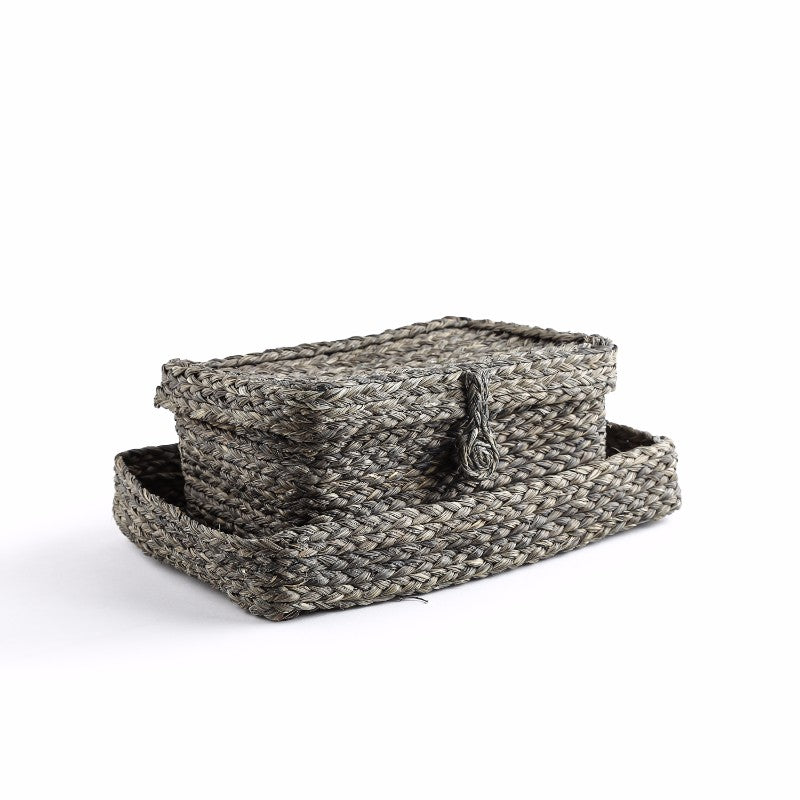 Sabai grass Toiletries box & tray set(Set of 2)