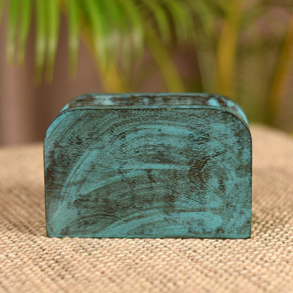 Antique Finish Mango Wood Napkin Holder