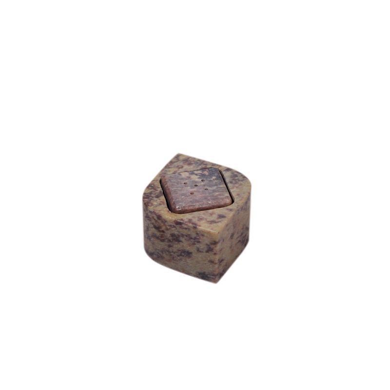 "Square" black soapstone incense stick holder agarbatti burner stand for puja and home decor