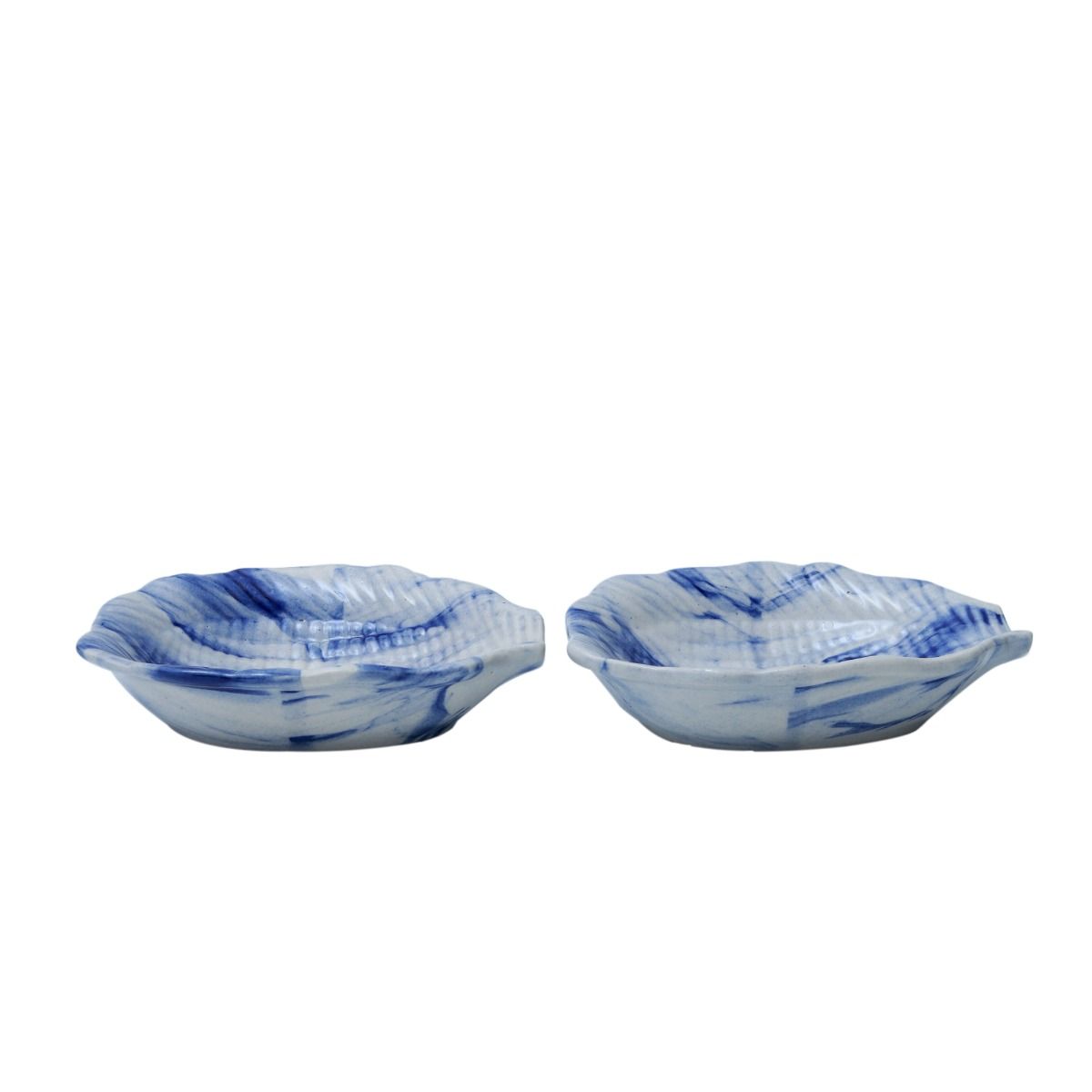 "Shades of Earth" ceramic serving snacks platter set