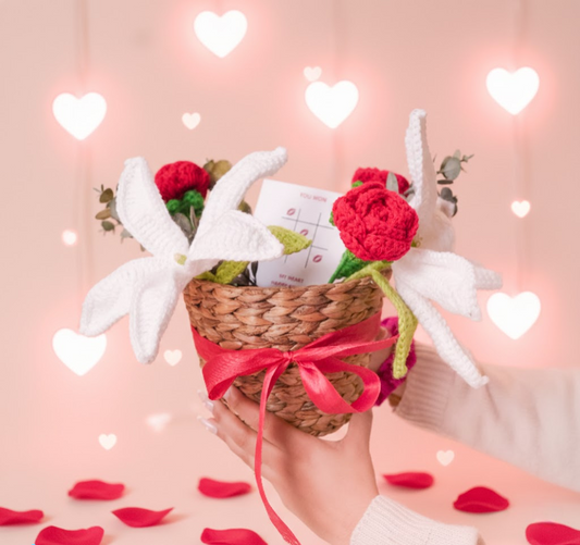 Rustic Romance Bamboo Basket – Handcrafted Floral Gift Hamper | ArteCasa