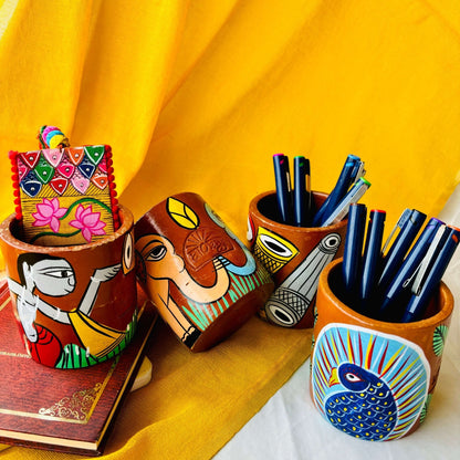 Jugal Terracotta Pen/Pencil Holder