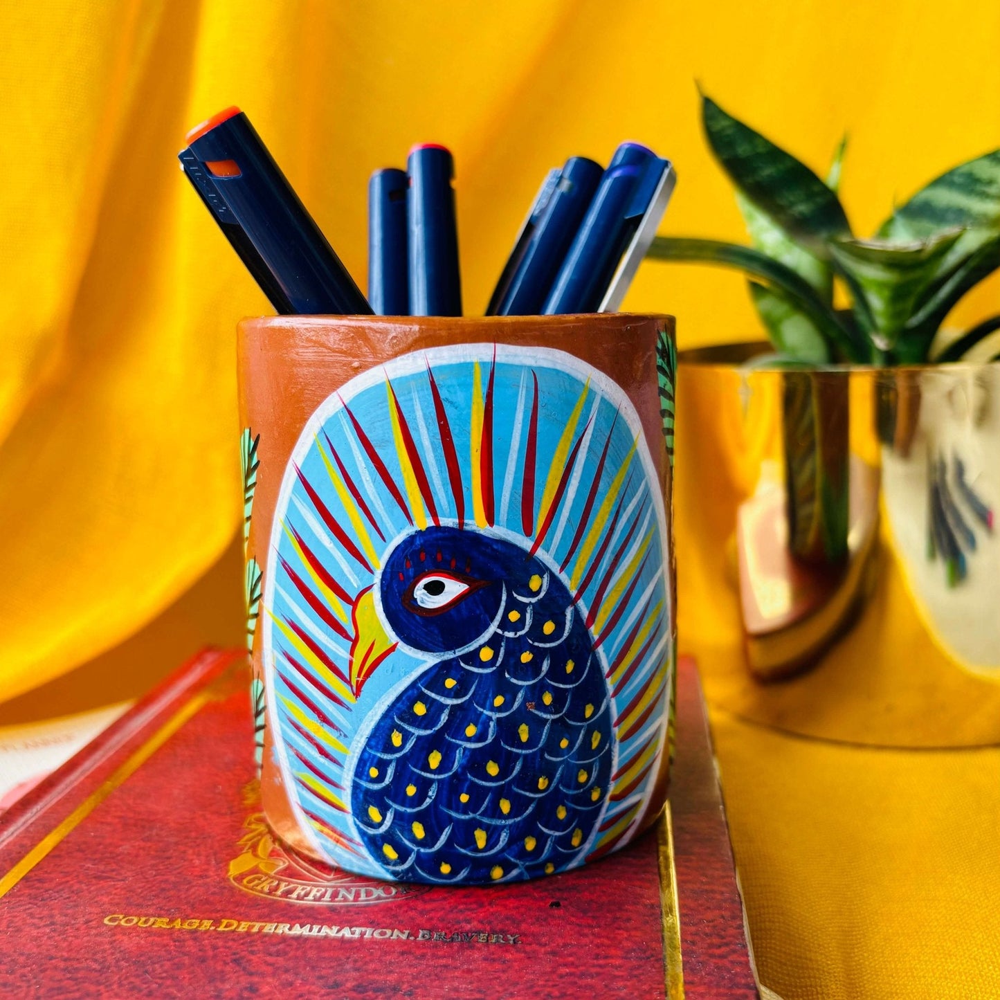 Mayuri Terracotta Pen/Pencil Holder