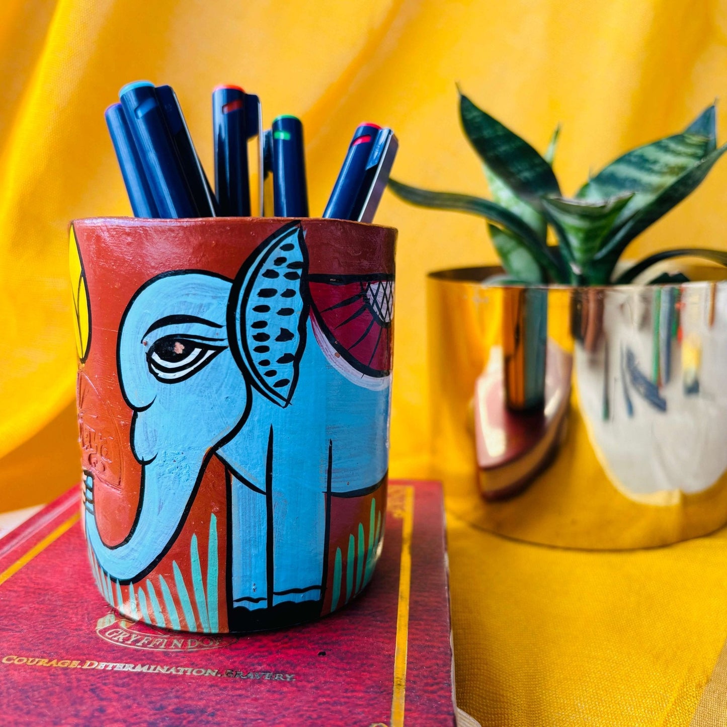 Nandan Terracotta Pen/Pencil Holder