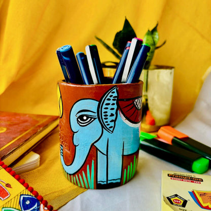 Nandan Terracotta Pen/Pencil Holder