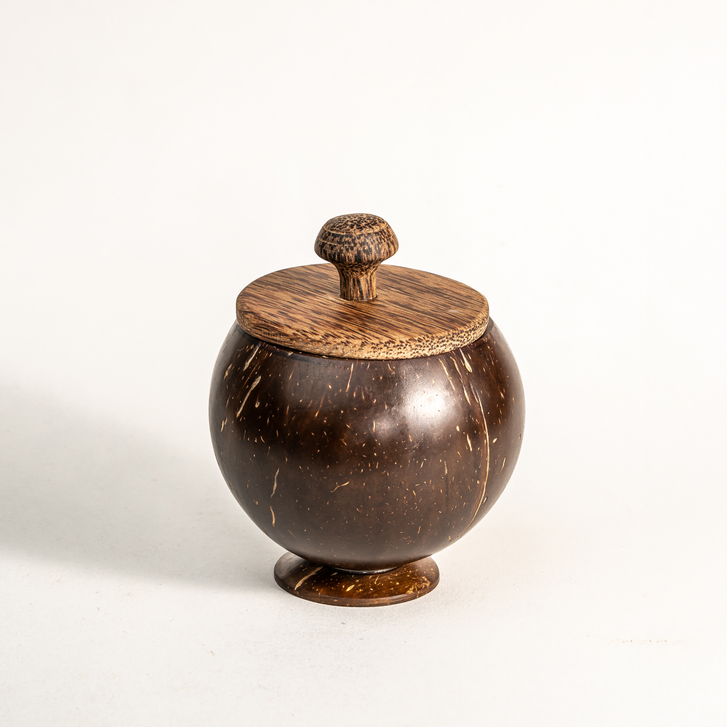 Thenga Coconut Shell Container with lid