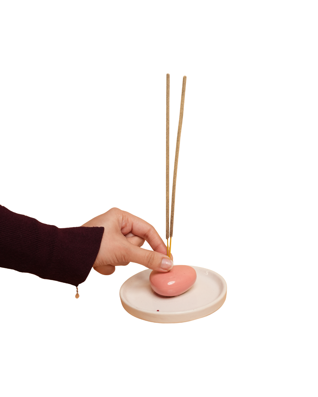 HeartGlow Agarbati Stand | Heart Shaped Ceramic Incense Holder